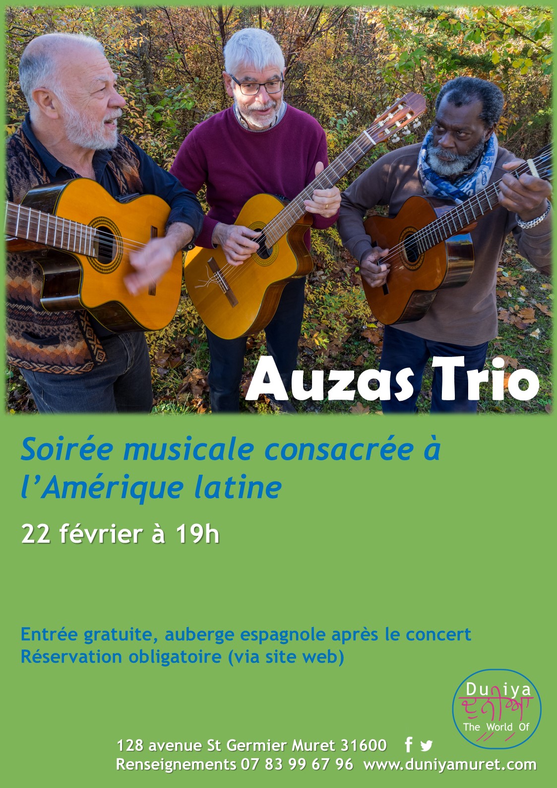 Affiche Auzas Trio